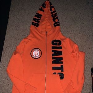 PINK GIANTS ZIP UP HOODIE
